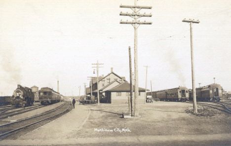 Mackinaw City depot 1918